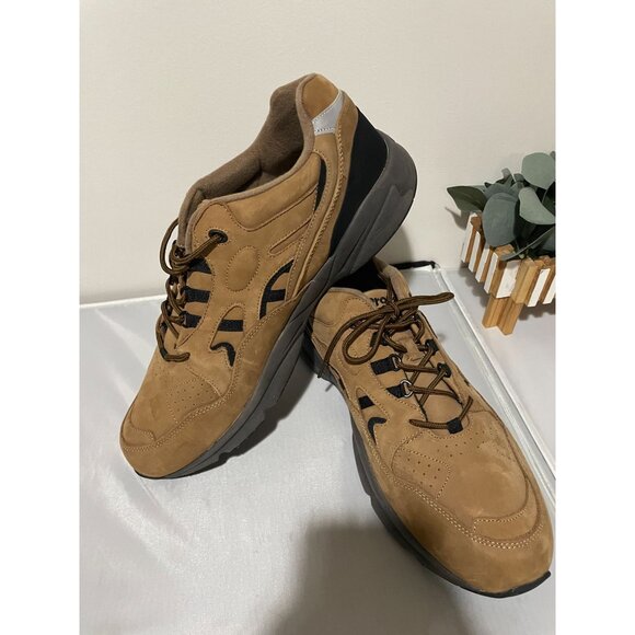 Propet Stability Walker Men's Athletic Shoes Size 16 X (3E) Leather Upper Tan & - Picture 2 of 16
